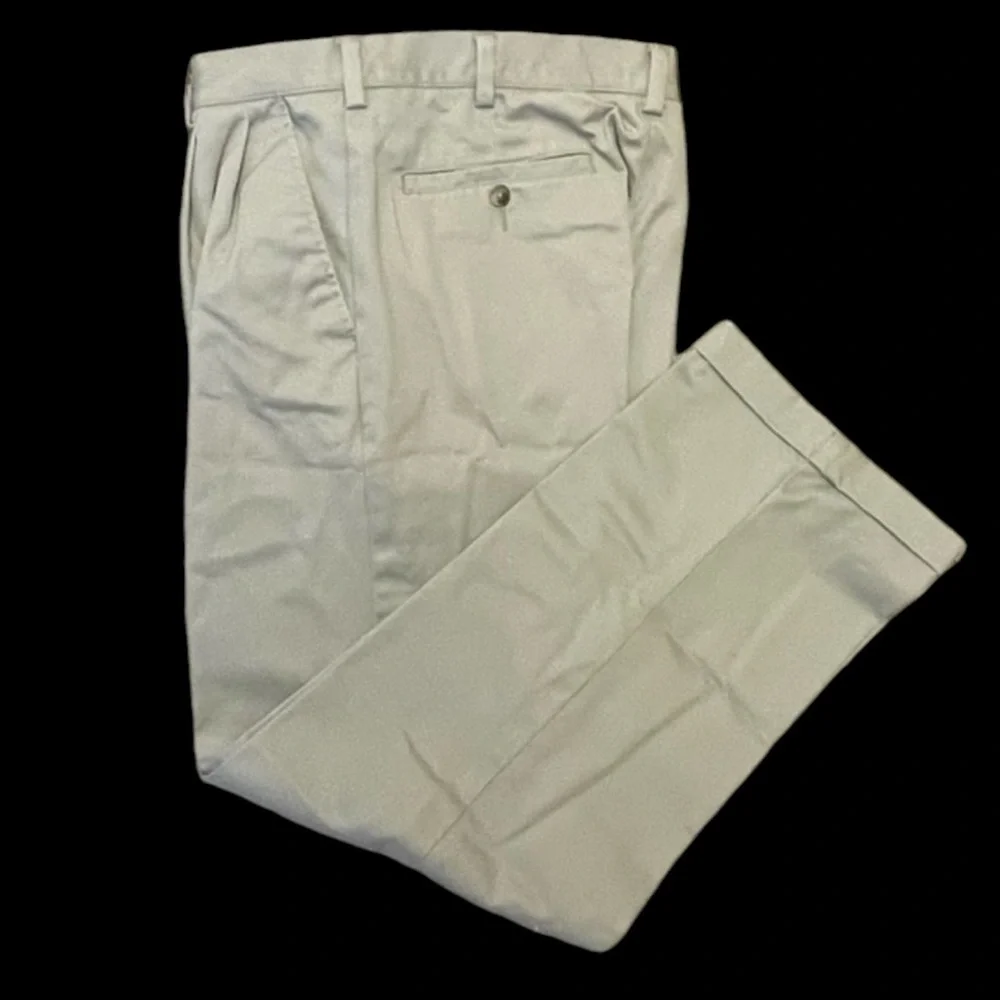 George pants Men’s Dress Pants with cuff - Khaki - 32X30